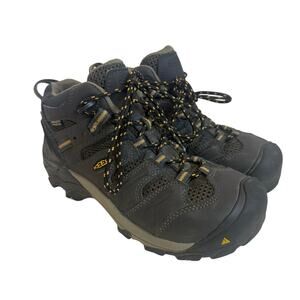 KEEN Utility Lansing Mid Waterproof Steel Toe Work Hiking Boots Women's 7.5 7.5W